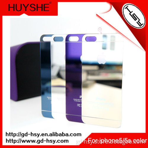 HUYSHE Mobile Phone Use clear gold tempered glass screen protector for iphone 5 se